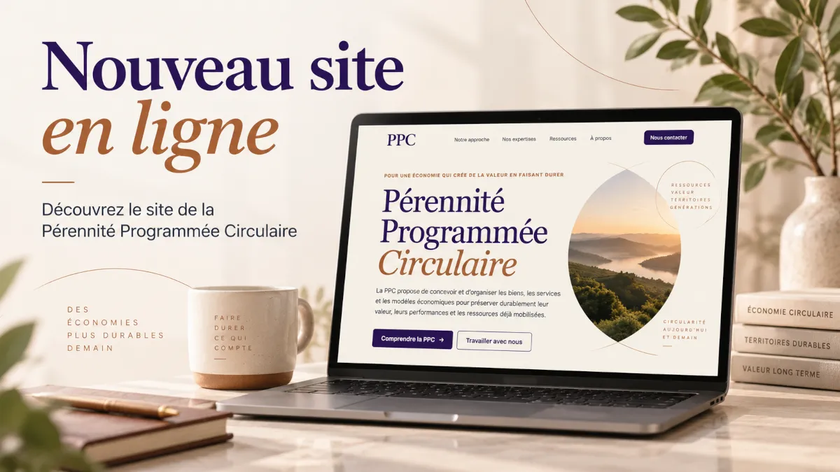 Le nouveau site Web de la Pérennité Programmée Circulaire